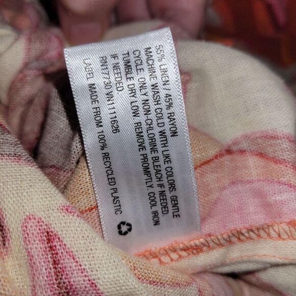 Ava & Viv Women’s High-Waist Pull On Linen blend Retro Shorts XXL NWT - Picture 4 of 5